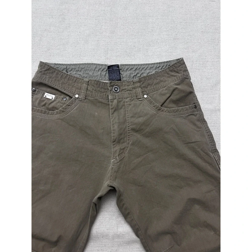 Kuhl Vintage Patina Dye Pants Men's 32x28 Brown Outdoor Hiking Casual Stretch